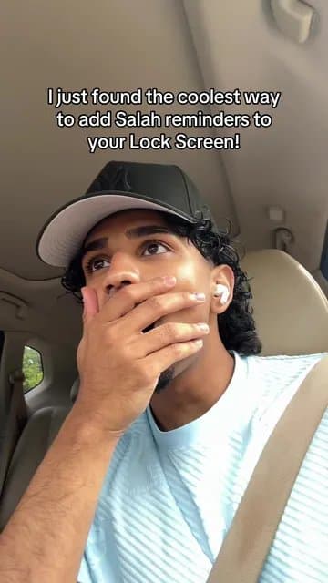 I just found the coolest way
to add Salah reminders to
your Lock Screen!
Set ur…