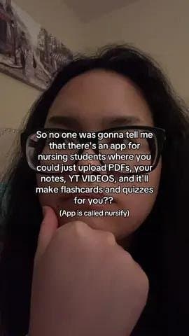 So no one was gonna tell me
that there's an app for
nursing students where you
cβ¦