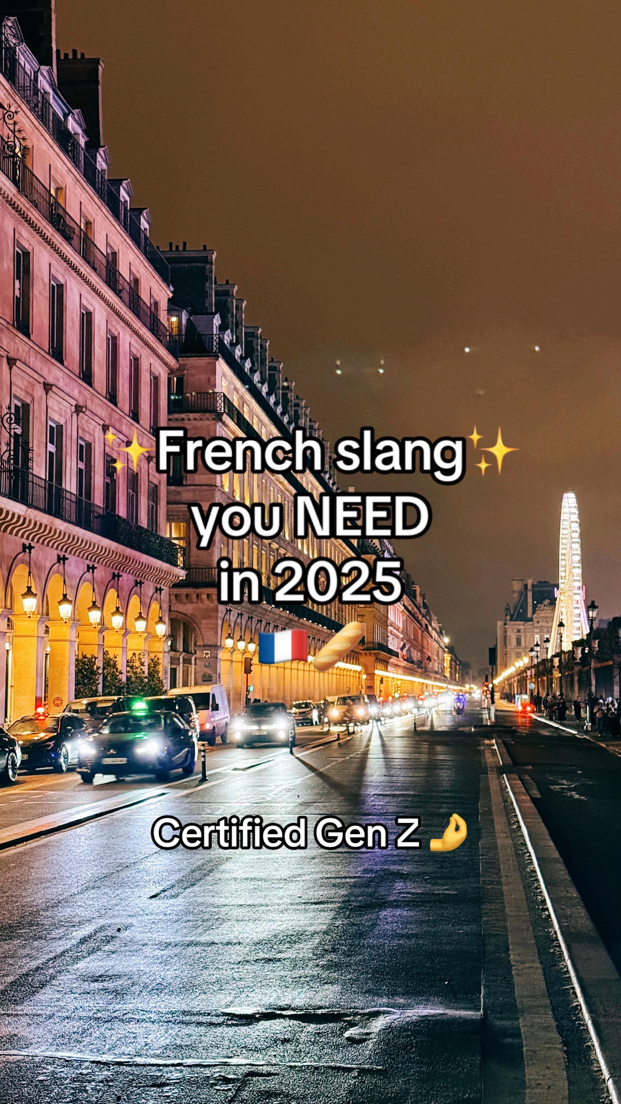 French slang
you NEED
in 2025
Certified Gen Z