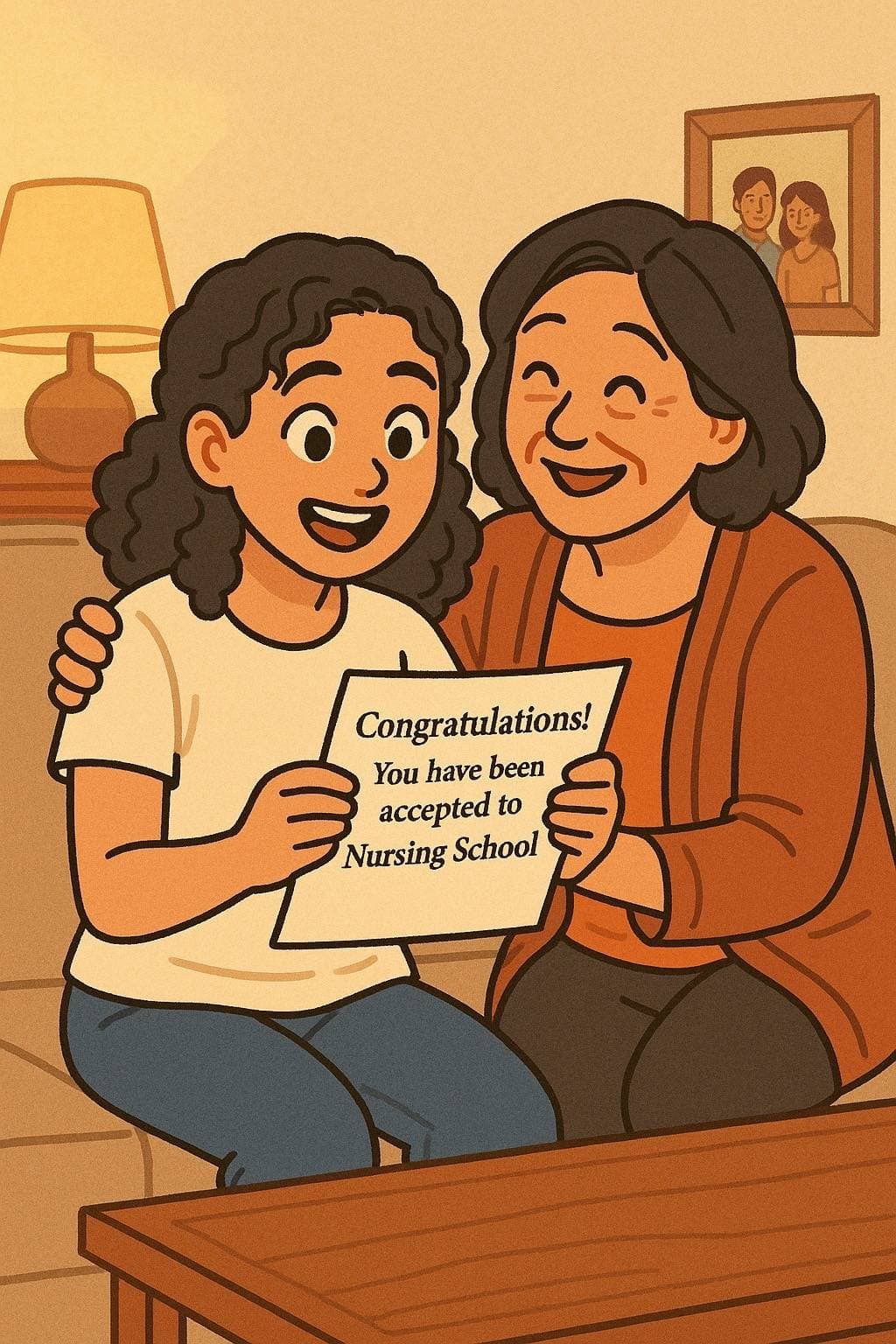 Congratulations!
You have been
accepted to
Nursing School