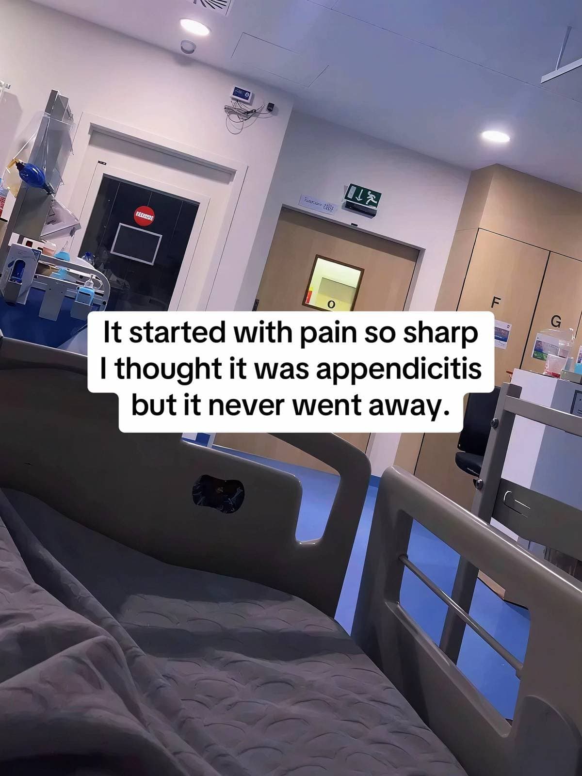 It started with pain so sharp
I thought it was appendicitis
but it never went aw…