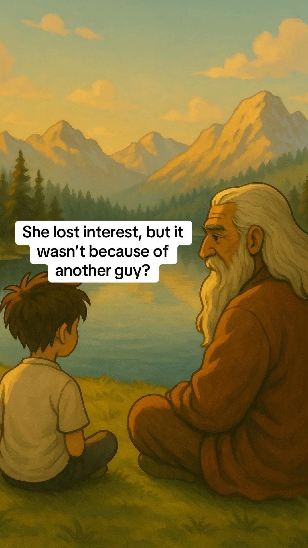 She lost interest, but it
wasn't because of
another guy?