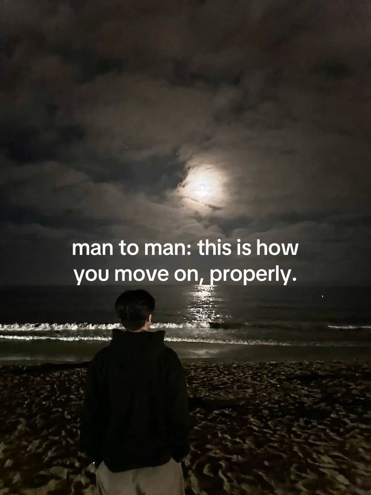 man to man: this is how
you move on, properly.