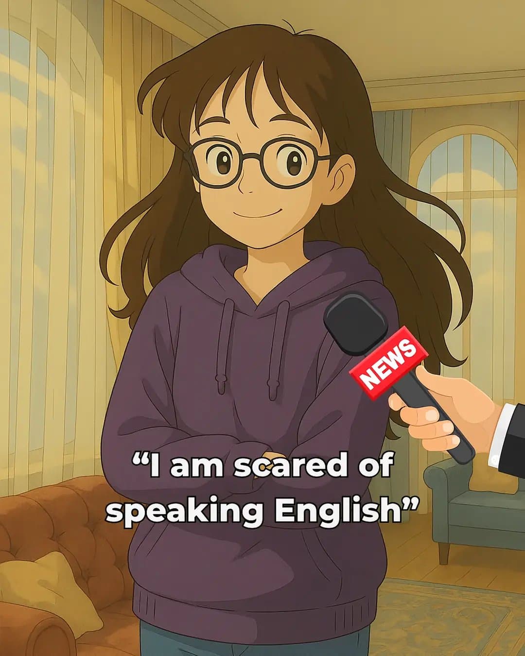 NEWS
"I am scared of
speaking English"