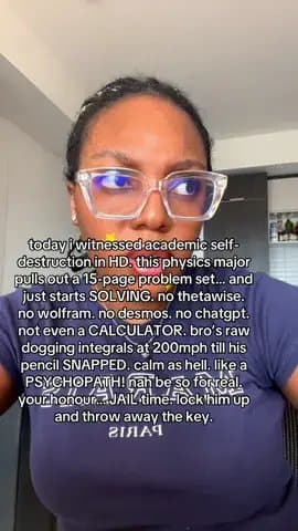 today i witnessed academic self-destruction in HD. this physics major pulls out β¦