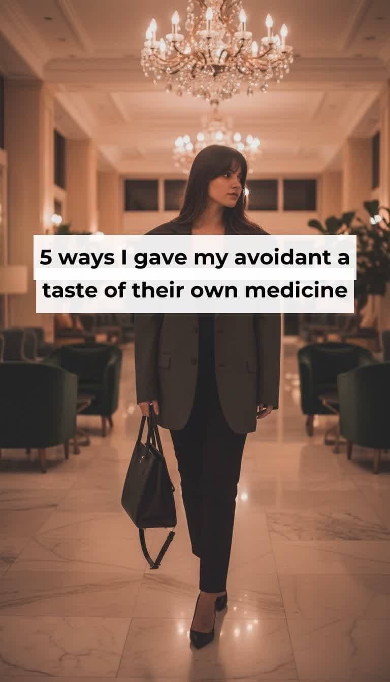 5 ways I gave my avoidant a
taste of their own medicine