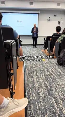 Sus bc we got a good grade in
her summer classπ