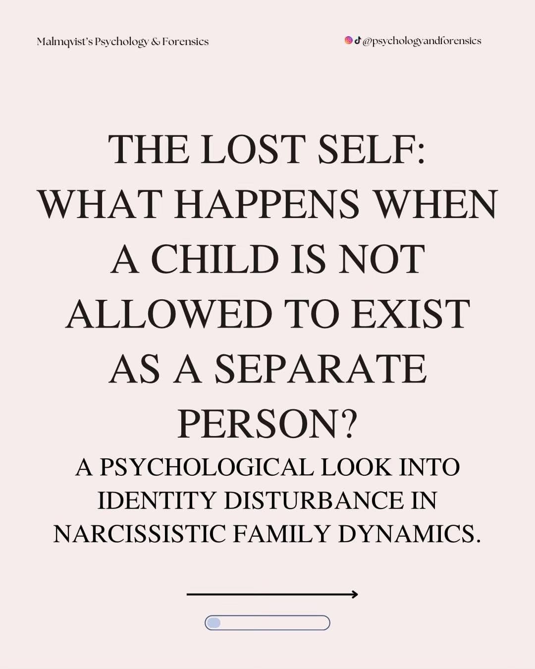 Malmquist's Psychology & Forensics
@psychologyandforensics
THE LOST SELF:
WHAT H…