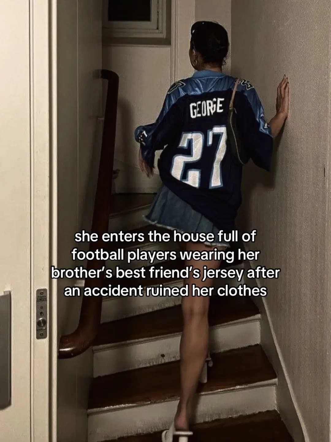 and they start to whistle, getting her confused"
"'good job, Wes.'"
"'finally!'"โฆ