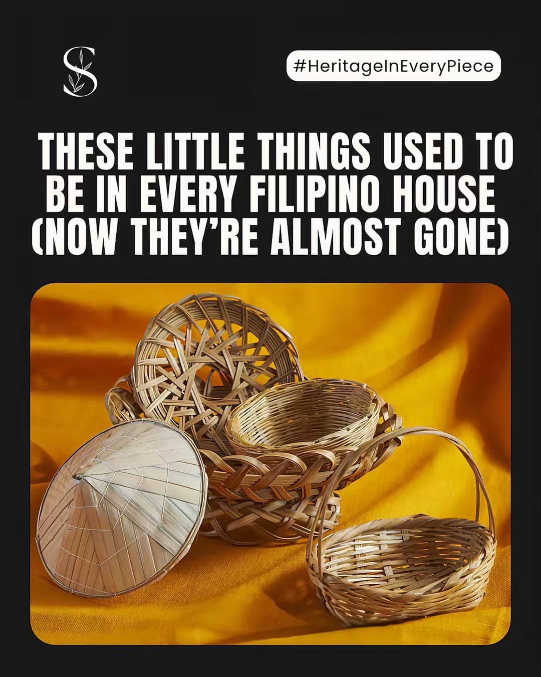 #HeritagelnEverypiece
THESE LITTLE THINGS USED TO
BE IN EVERY FILIPINO HOUSE
(NO…