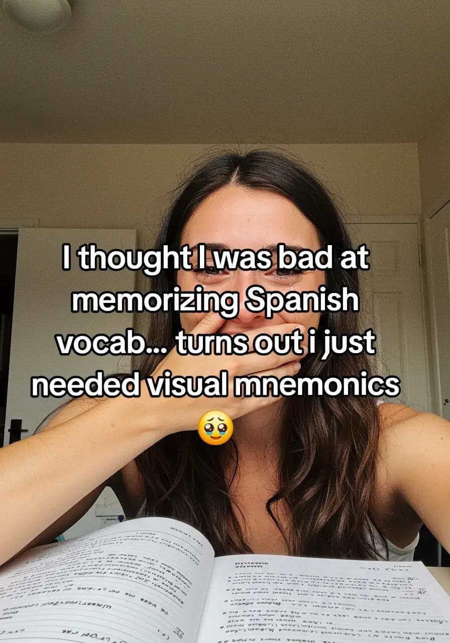 I thought I was bad at
memorizing Spanish
vocab... turns out i just
needed visuaβ¦