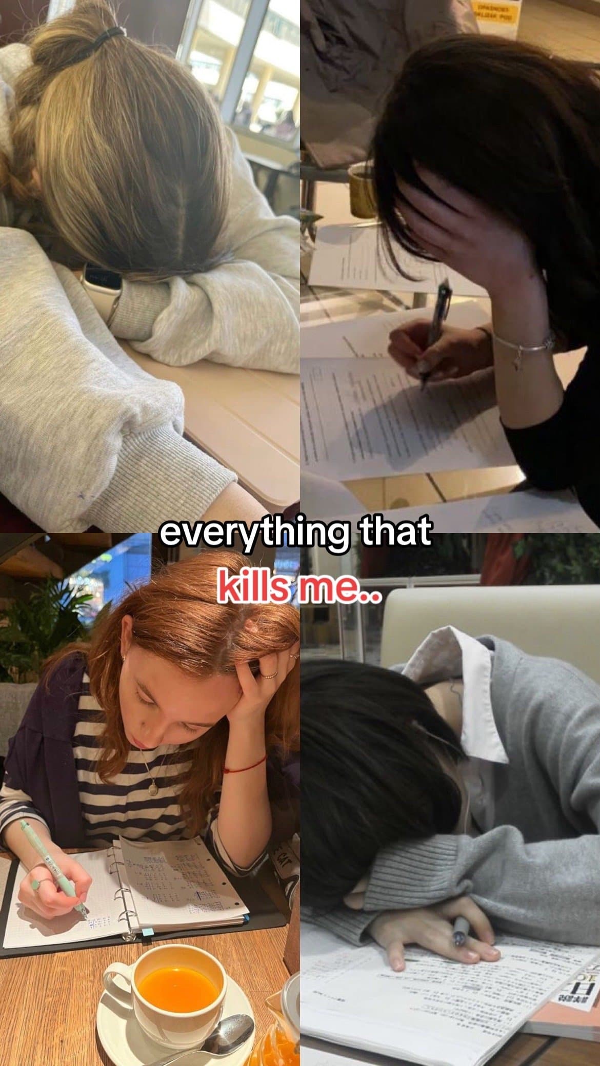 everything that
kills me...