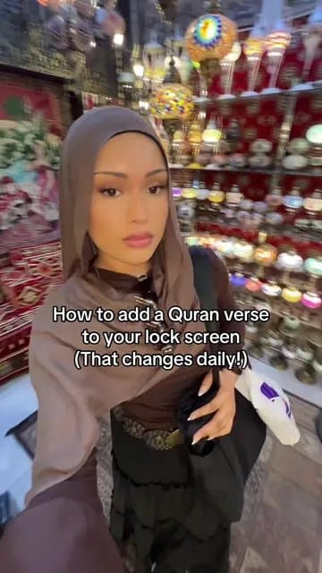 How to add a Quran verse
to your lock screen
(That changes daily!)
When you set…