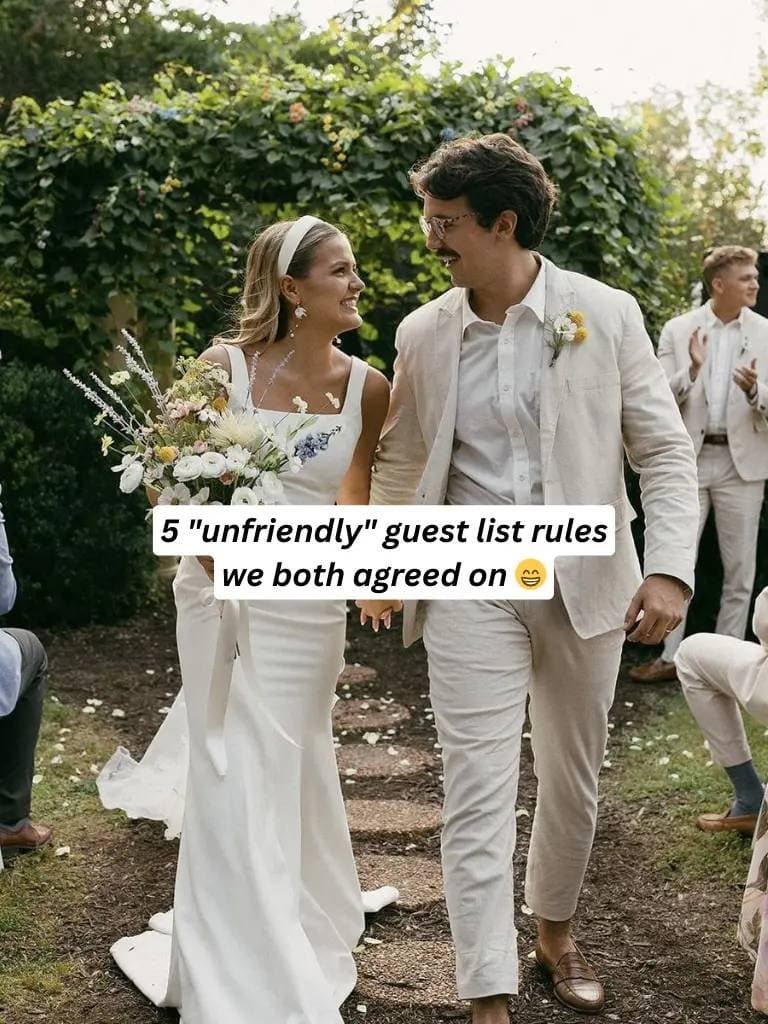5 "unfriendly" guest list rules
we both agreed on 😁