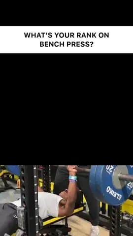 WHAT'S YOUR RANK ON
BENCH PRESS?
LYFTA APP
BRONZE
65lbs / 30kg
SILVER
90lbs / 41…