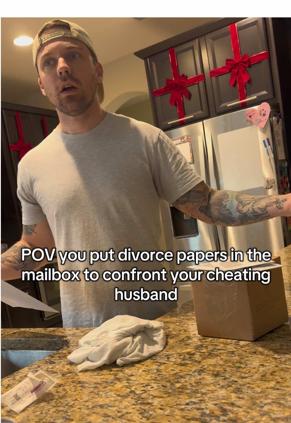 POV you put divorce papers in the mailbox to confront your cheating husband