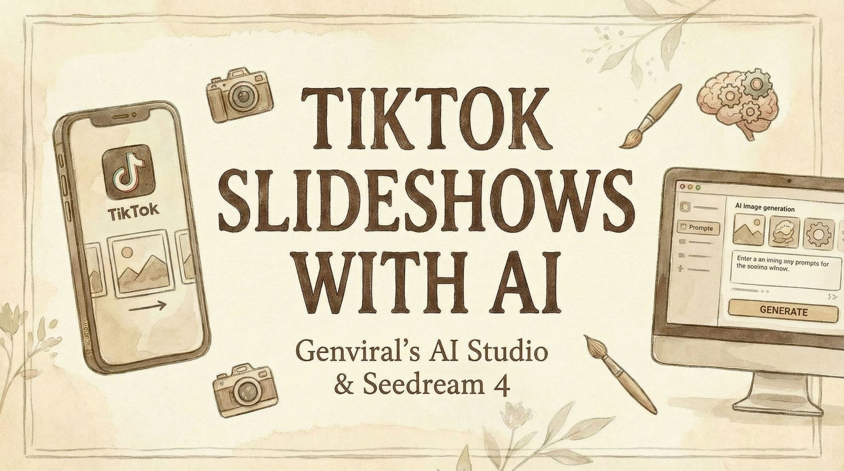 How to Create TikTok Slideshow Images with AI (2025 Guide)