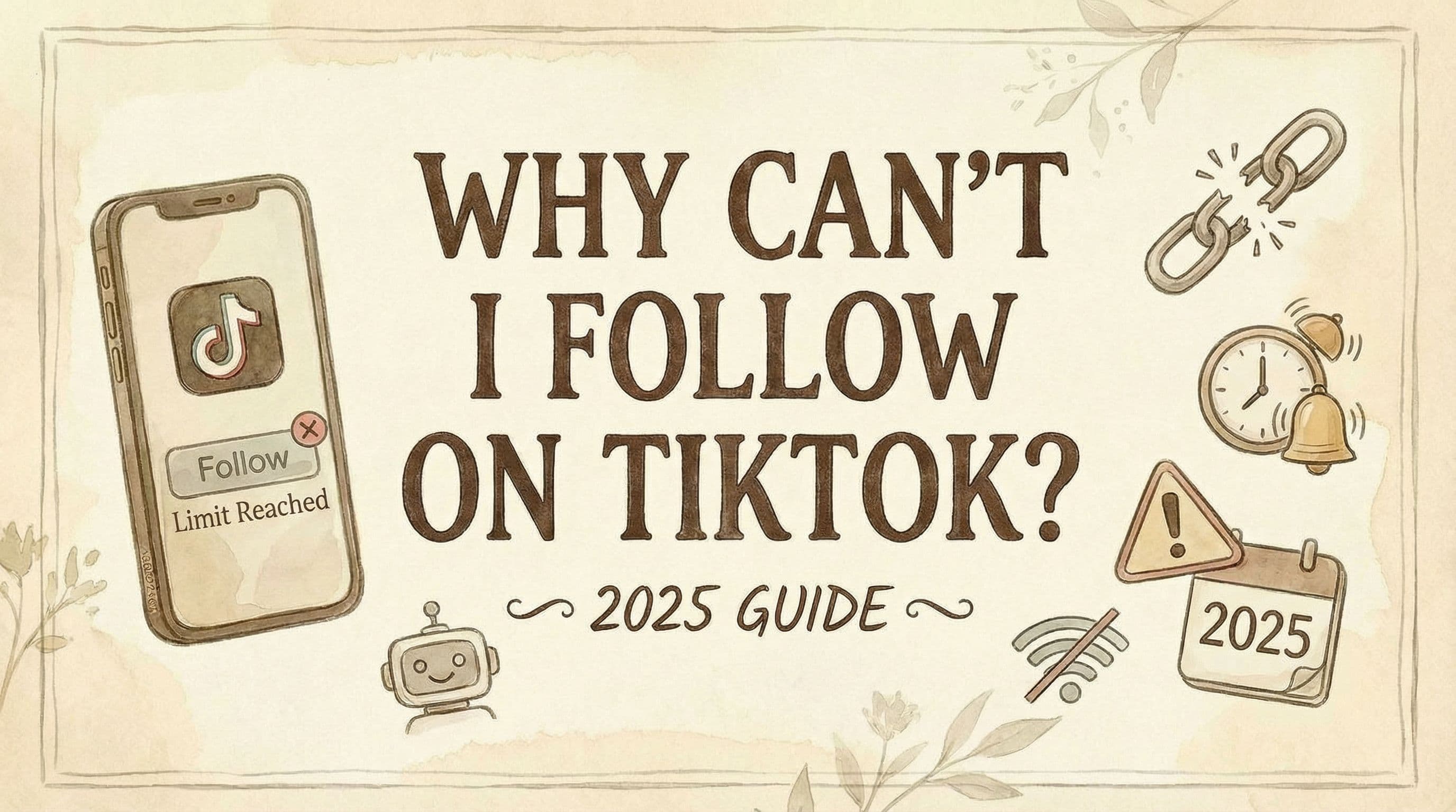 Why Can't I Follow People on TikTok? 2025 Guide